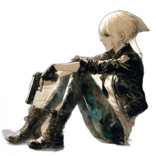 jacket, robot, weapon, animal transparent PNG cut-out