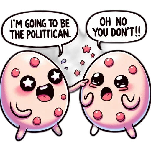 cartoon, two, anthropomorphic, eggs transparent PNG cut-out