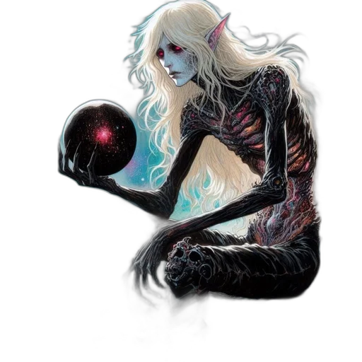 creature, robot, mask, fantasy art transparent PNG cut-out