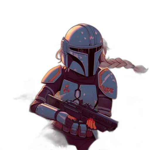 robot, weapon, sword, staff transparent PNG cut-out