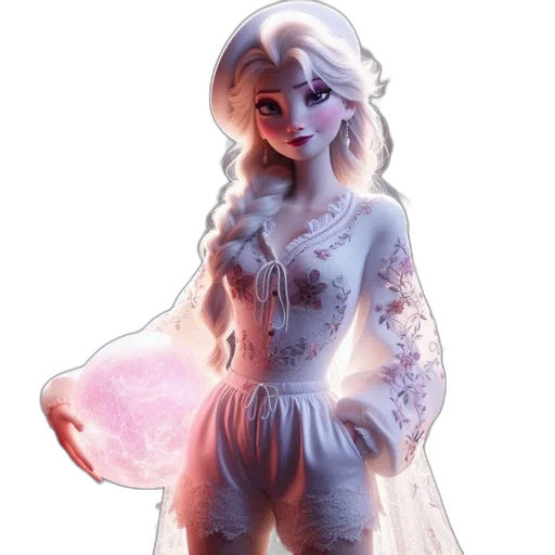 dress, concept art, 3d render, fantasy art transparent PNG cut-out