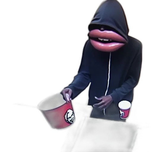 jacket, creature, food, staff transparent PNG cut-out