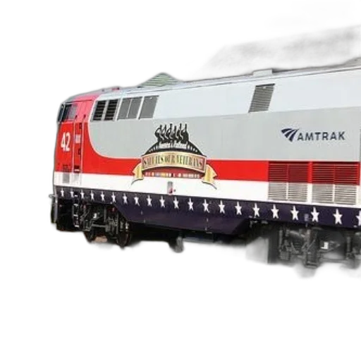 3d render, photorealistic, concept art, amtrak transparent PNG cut-out