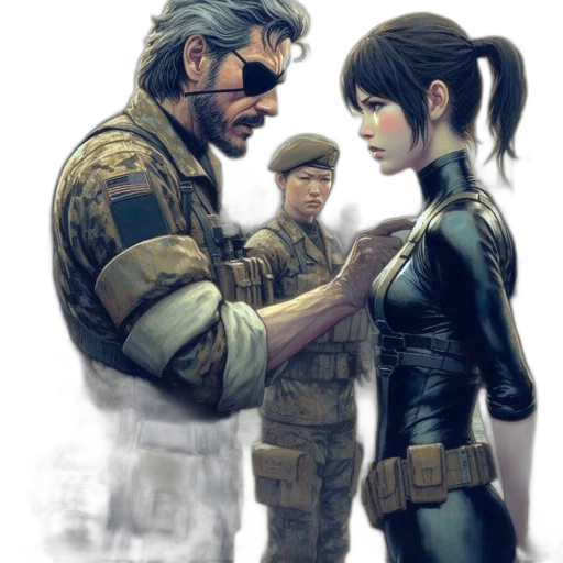 concept art, comic book art, cyberpunk, fantasy art transparent PNG cut-out