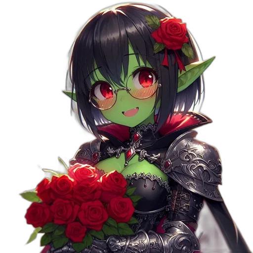 flower, dragon, mask, crown transparent PNG cut-out