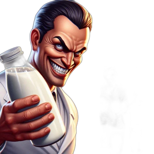 bottle, comic book art, concept art, cartoon transparent PNG cut-out