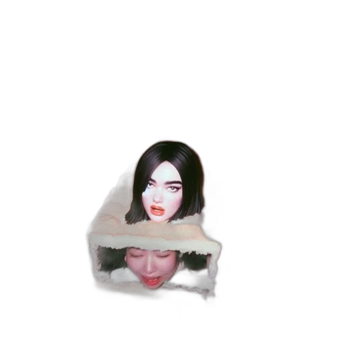 face, mask, hair, hat transparent PNG cut-out