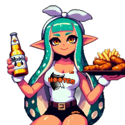 food, pixel art, concept art, anime transparent PNG cut-out