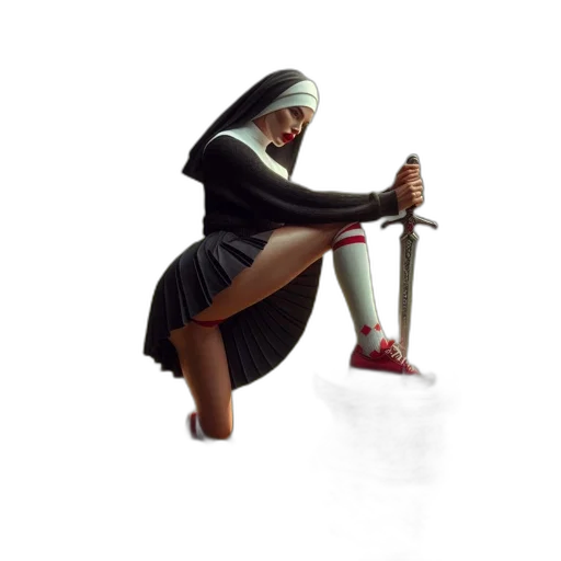 staff, sword, weapon, shoes transparent PNG cut-out