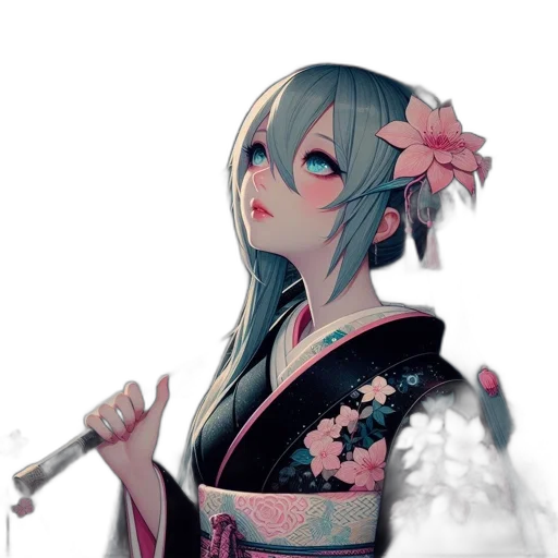 staff, sword, weapon, flower transparent PNG cut-out