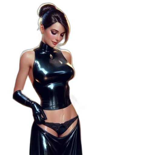 dress, concept art, comic book art, fantasy art transparent PNG cut-out