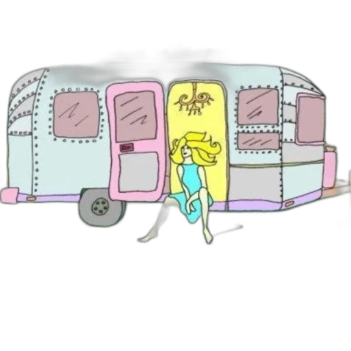 car, concept art, cartoon, pastel transparent PNG cut-out
