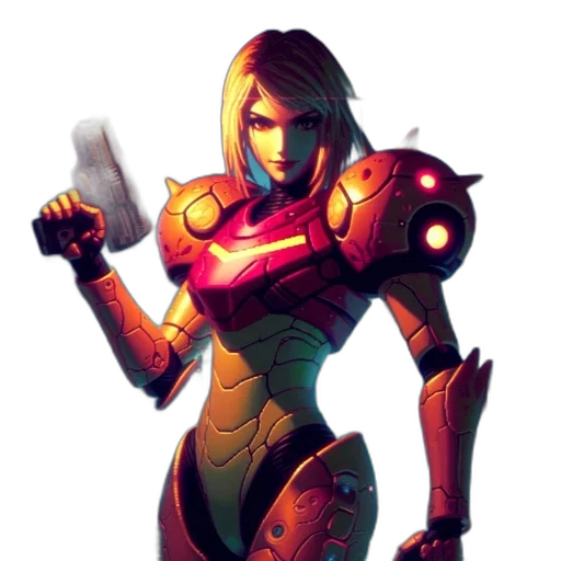 robot, weapon, concept art, pixel art transparent PNG cut-out