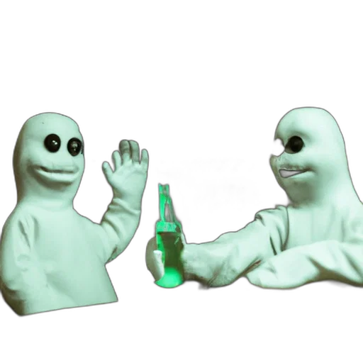 bottle, creature, robot, mask transparent PNG cut-out