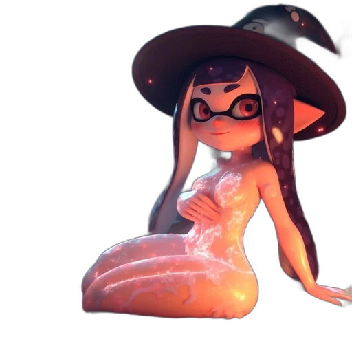 hat, dress, staff, weapon transparent PNG cut-out