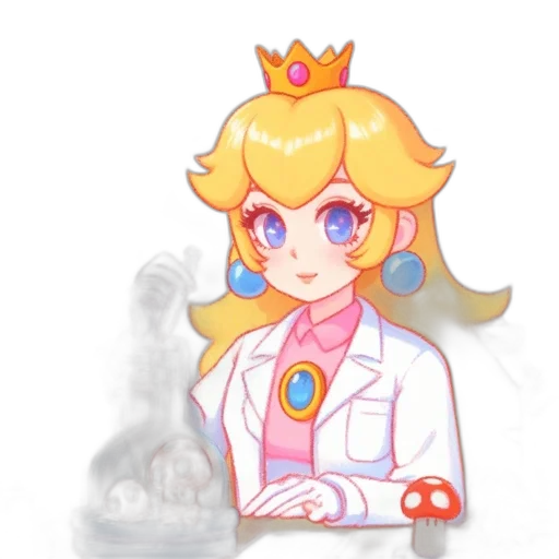 crown, staff, robot, pixel art transparent PNG cut-out