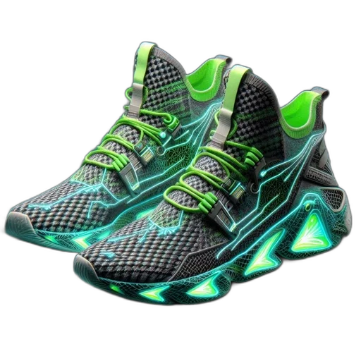 shoes, 3d render, image, features transparent PNG cut-out