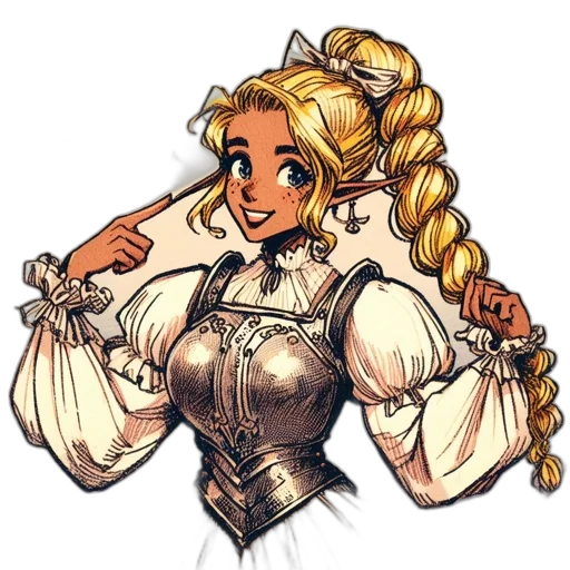 staff, dress, crown, pixel art transparent PNG cut-out