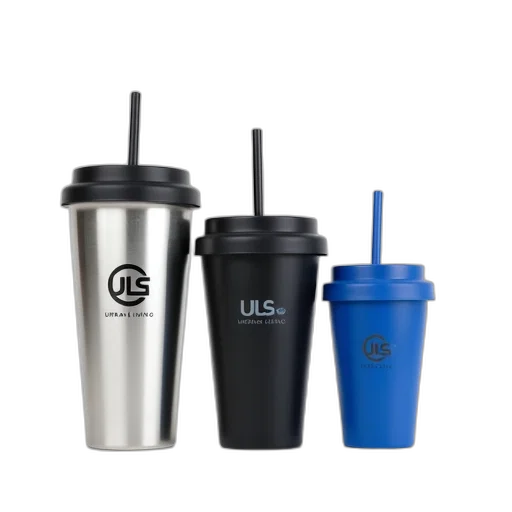 3d render, set, three, cups transparent PNG cut-out