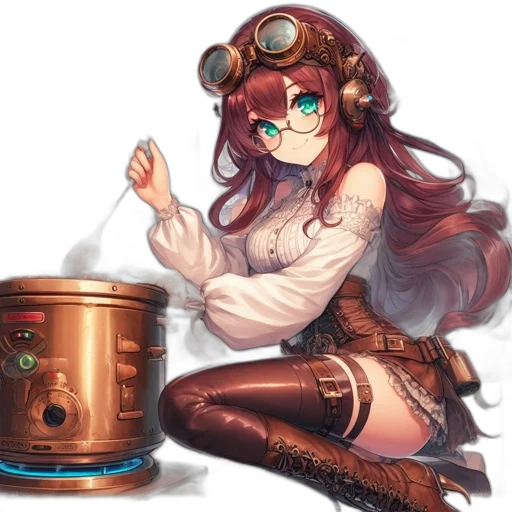 weapon, staff, crown, robot transparent PNG cut-out