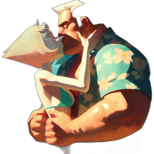 staff, mask, face, hat transparent PNG cut-out