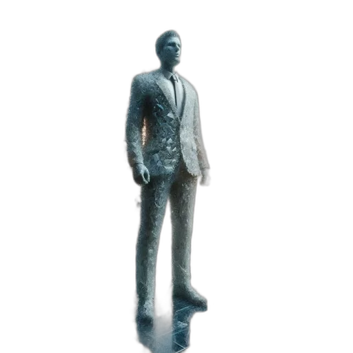 robot, jacket, staff, face transparent PNG cut-out
