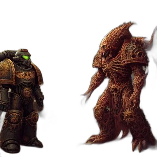 creature, concept art, fantasy art, 3d render transparent PNG cut-out