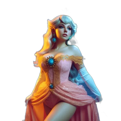 dress, crown, fantasy art, concept art transparent PNG cut-out