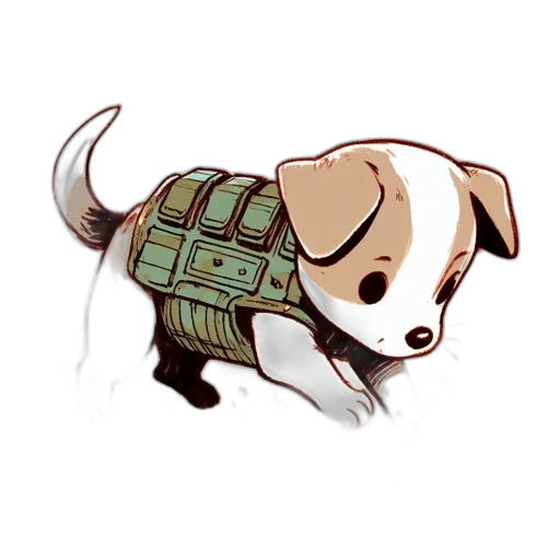 animal, jacket, pixel art, concept art transparent PNG cut-out