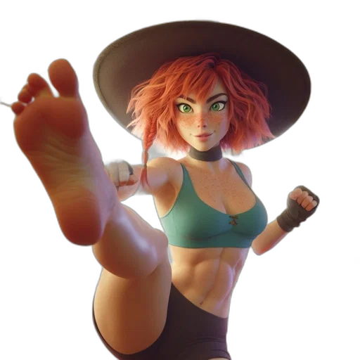 hat, staff, weapon, shoes transparent PNG cut-out
