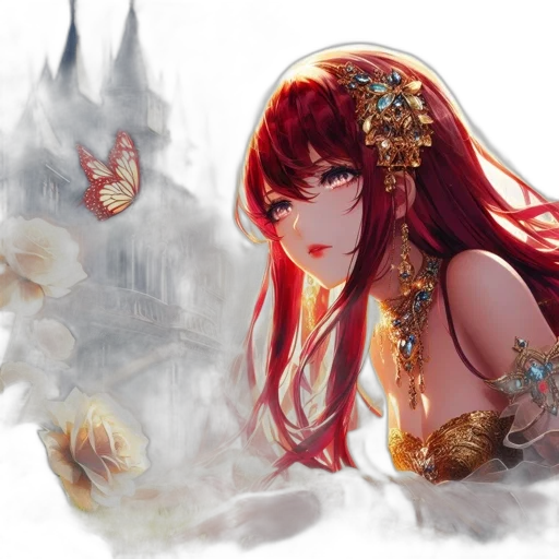 dragon, crown, fantasy art, concept art transparent PNG cut-out