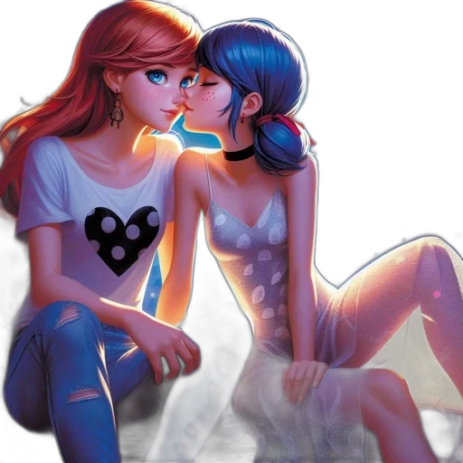 concept art, comic book art, anime, watercolor transparent PNG cut-out