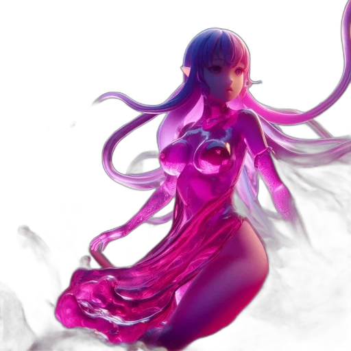 dress, concept art, fantasy art, 3d render transparent PNG cut-out