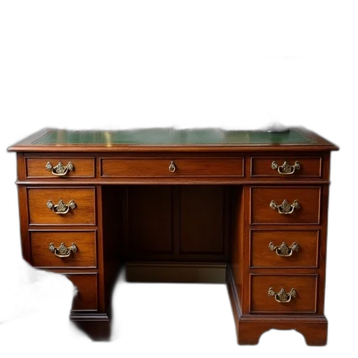 furniture, vintage, wooden, desk transparent PNG cut-out