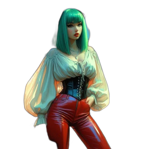 jacket, robot, dress, concept art transparent PNG cut-out