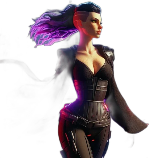 concept art, fantasy art, comic book art, 3d render transparent PNG cut-out