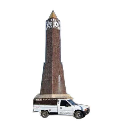 car, building, staff, weapon transparent PNG cut-out