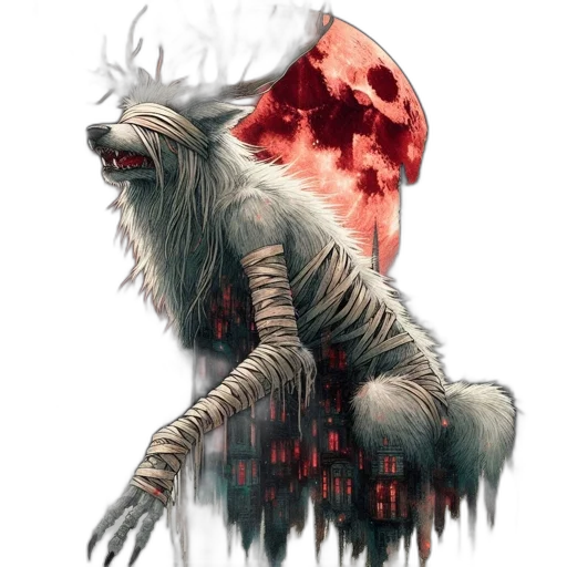 creature, animal, dragon, staff transparent PNG cut-out