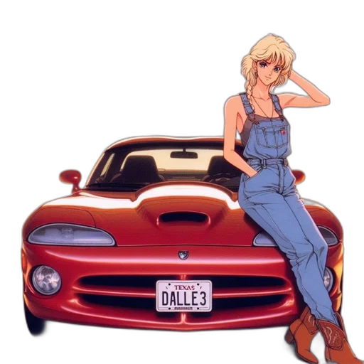 car, dress, cartoon, anime transparent PNG cut-out