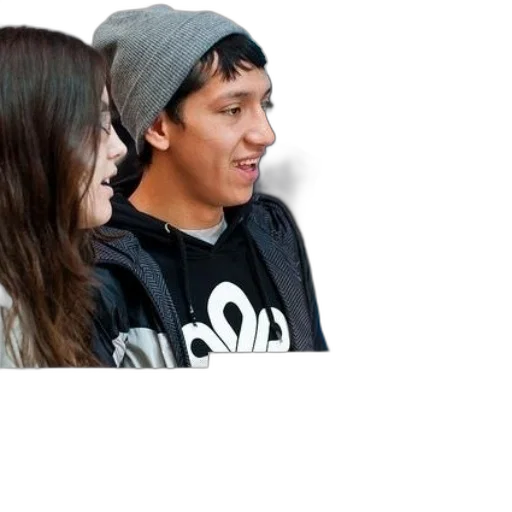 face, hat, jacket, staff transparent PNG cut-out