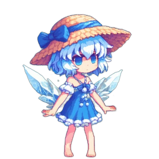 hat, dress, staff, umbrella transparent PNG cut-out