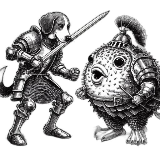weapon, sword, robot, animal transparent PNG cut-out
