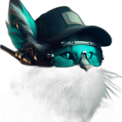 hat, animal, staff, weapon transparent PNG cut-out