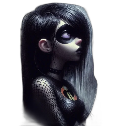 mask, robot, hair, face transparent PNG cut-out