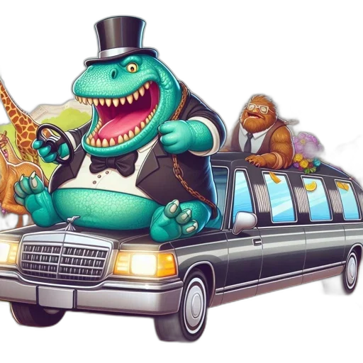 car, concept art, dinosaur, suit transparent PNG cut-out