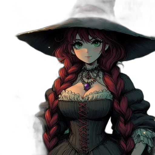 hat, dress, staff, mask transparent PNG cut-out