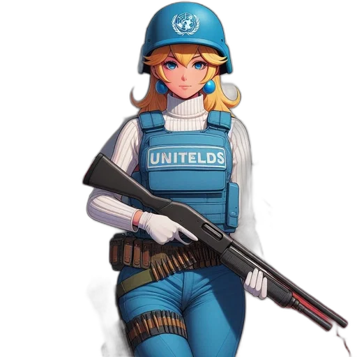 weapon, staff, jacket, hat transparent PNG cut-out