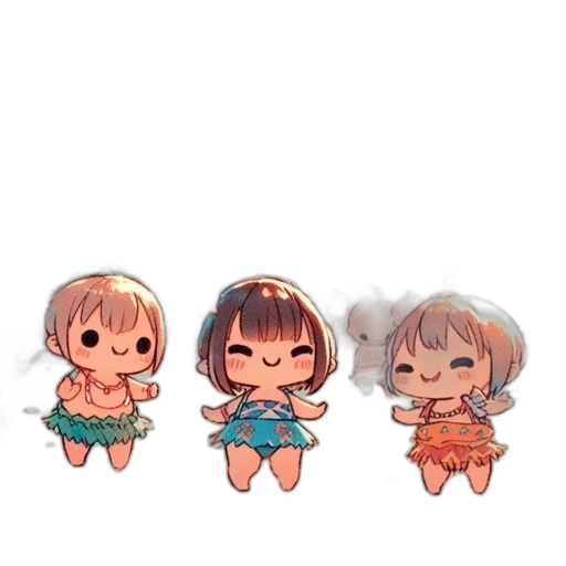 pixel art, anime, watercolor, concept art transparent PNG cut-out