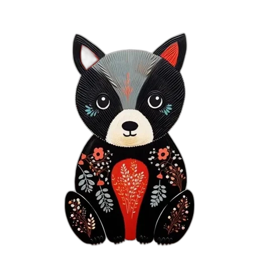 mask, black, red, cat transparent PNG cut-out
