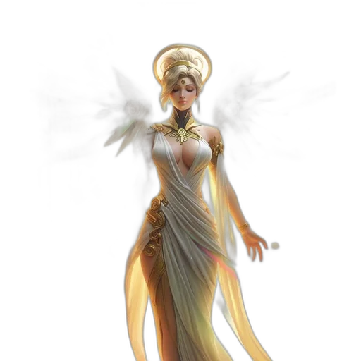 dress, staff, concept art, fantasy art transparent PNG cut-out